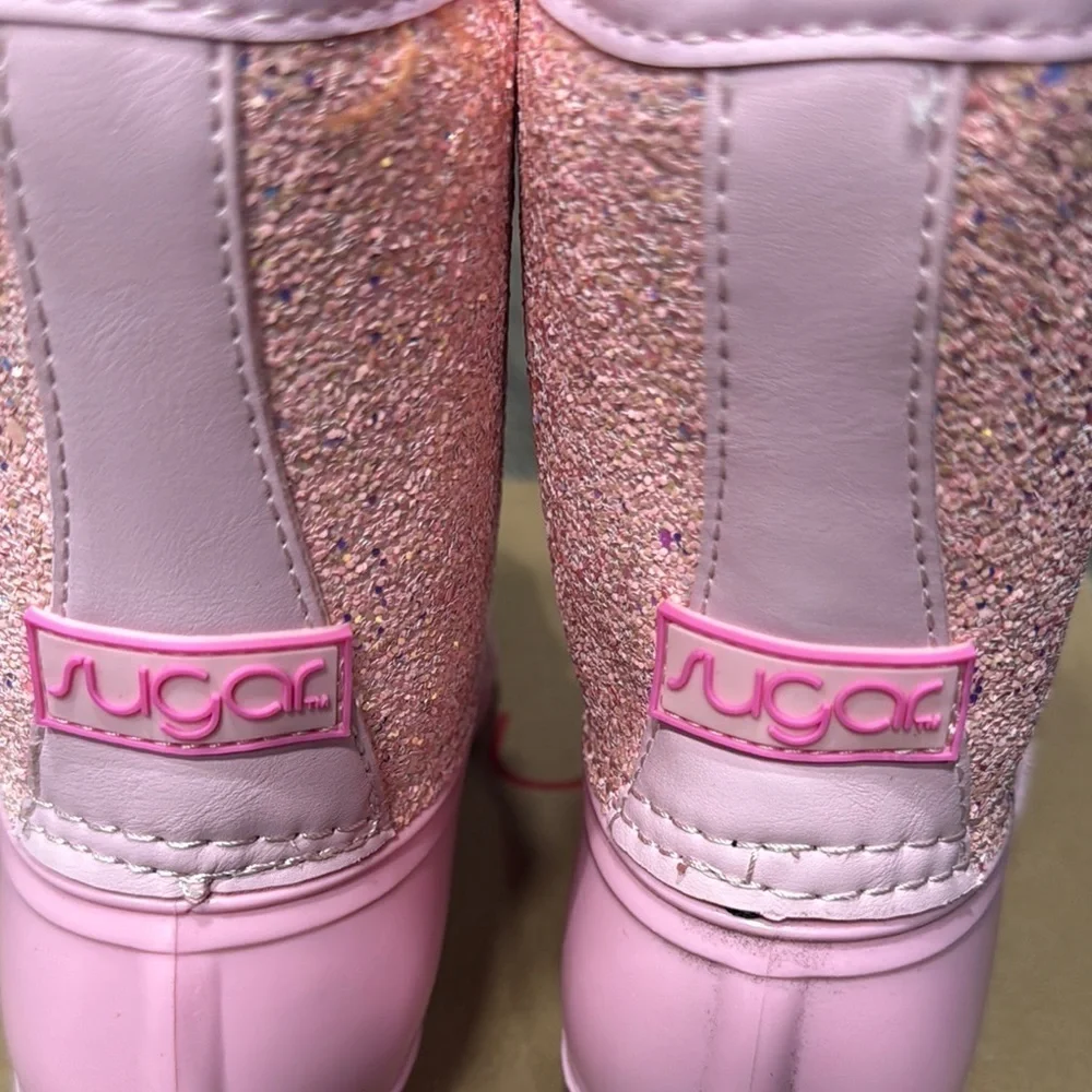 Sugar Kids Pink Glitter Boots